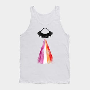 Gaylien Lesbian Pride UFO Tank Top